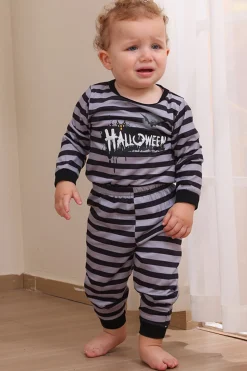 Cinzento Feliz Dia das Bruxas Família Pijama set