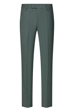 Cinzento Verde 2 Peças Peito Duplo Pico Lapela Fatos Formais Masculinos