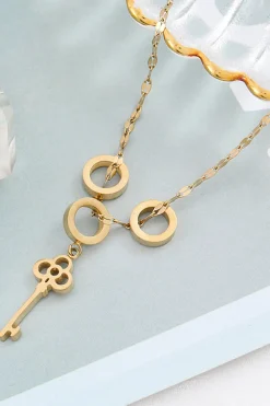 Colar de aço de titânio de design de nicho