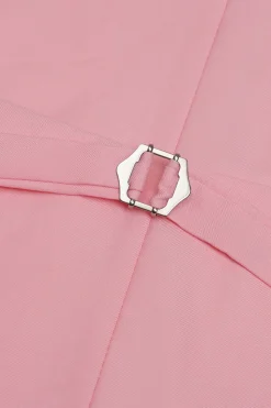 Colete de terno masculino rosa