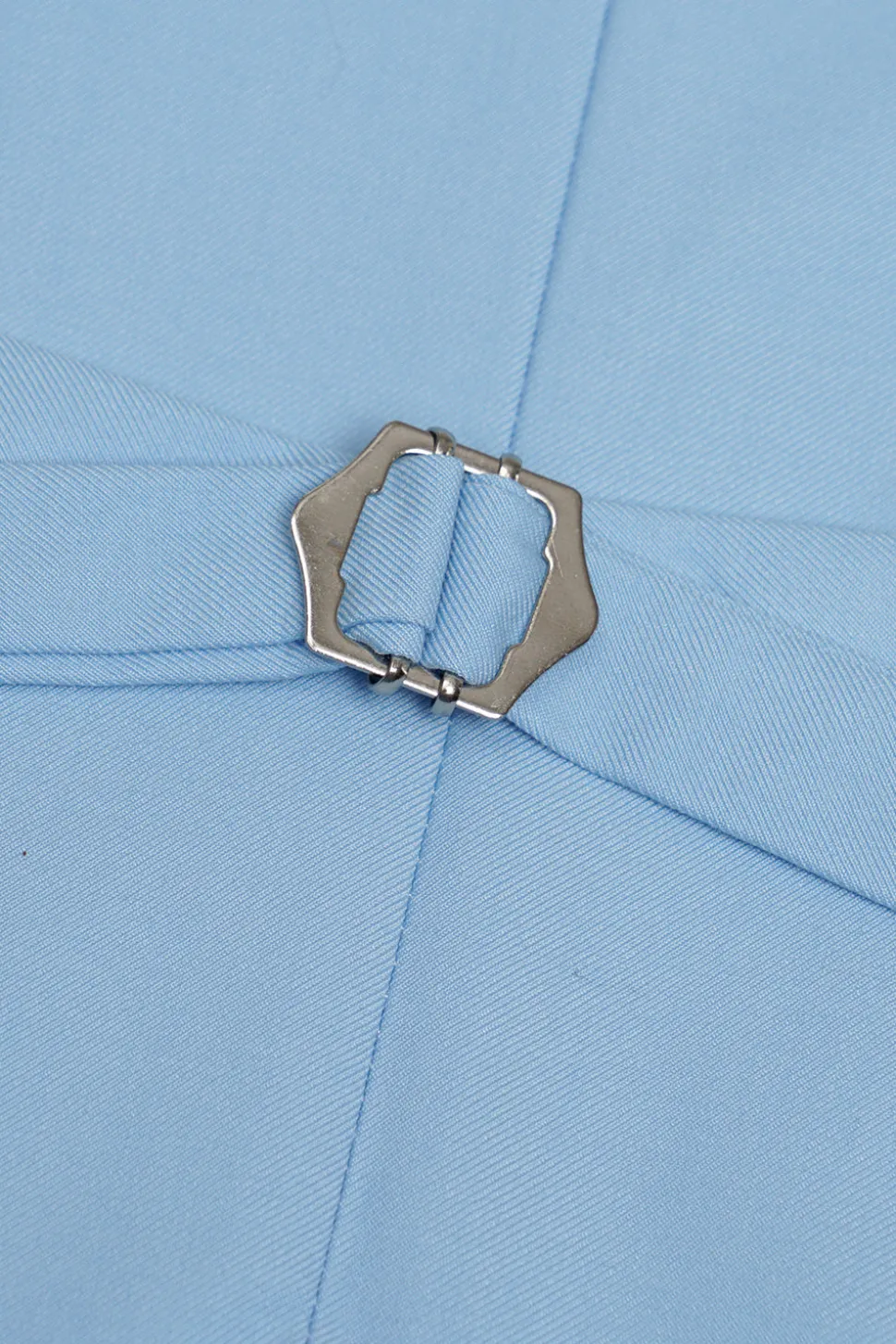 Colete de terno masculino azul claro