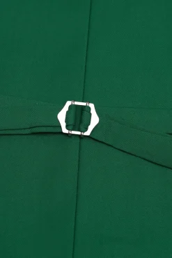 Colete de terno masculino peito único verde