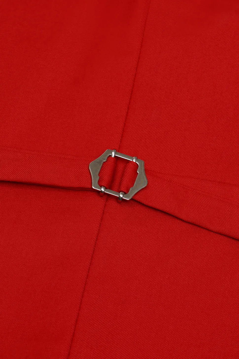 Colete de terno masculino peito único vermelho