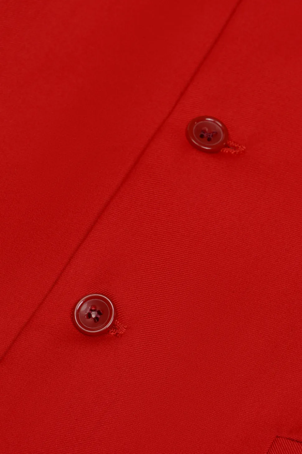 Colete de terno masculino peito único vermelho