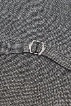Colete de terno masculino peito único cinza