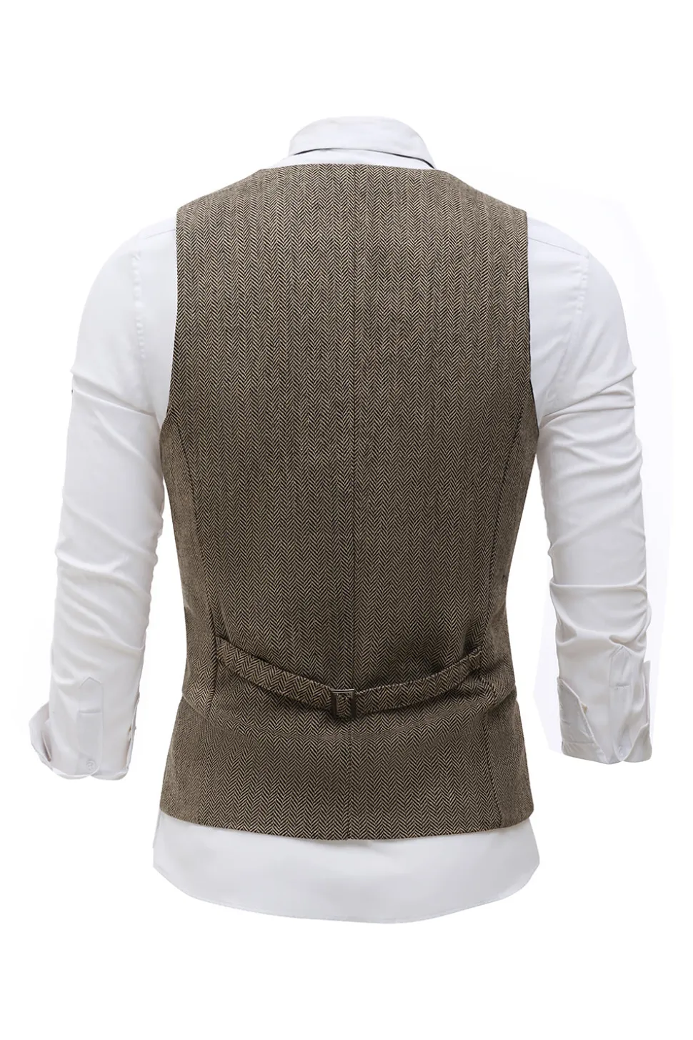 Colete de terno masculino preto