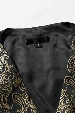 Colete Masculino Peito Único Dourado