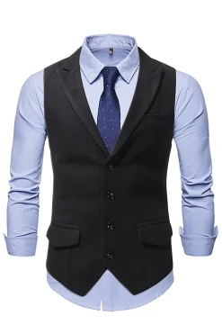 Colete masculino peito único Khaki