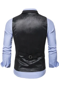 Colete masculino peito único Khaki