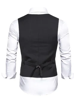 Colete Masculino Preto com Conjunto de Acessórios