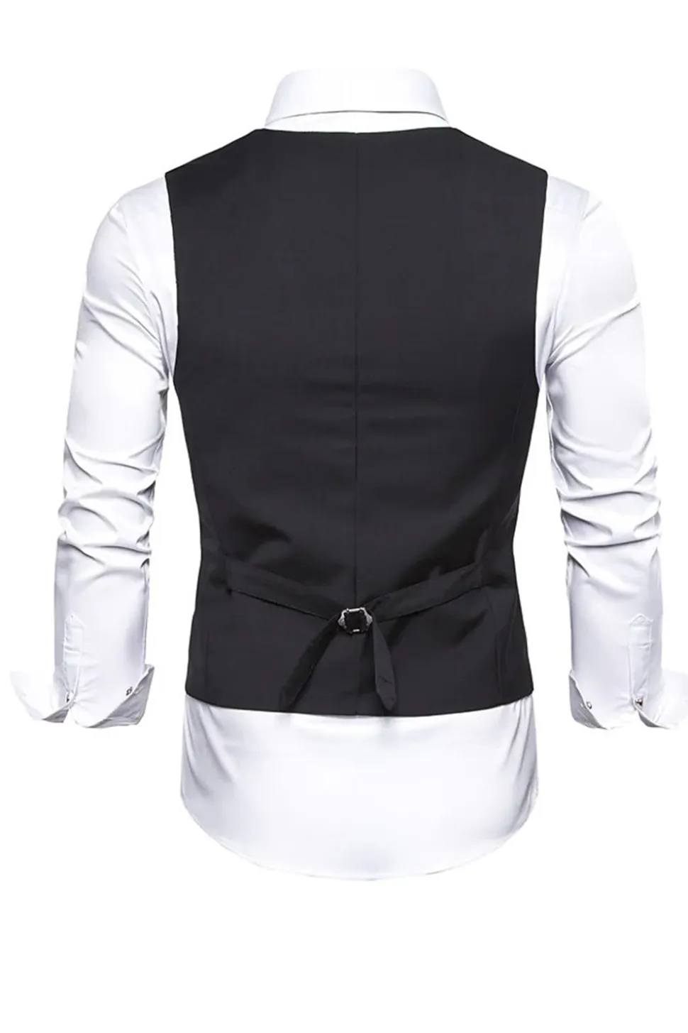 Colete Masculino Preto com Conjunto de Acessórios