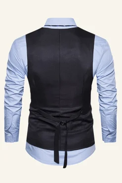 Colete Masculino Preto Peito Único