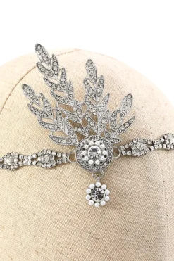 Conjunto de acessórios de 1920 Flapper Golden/Silver