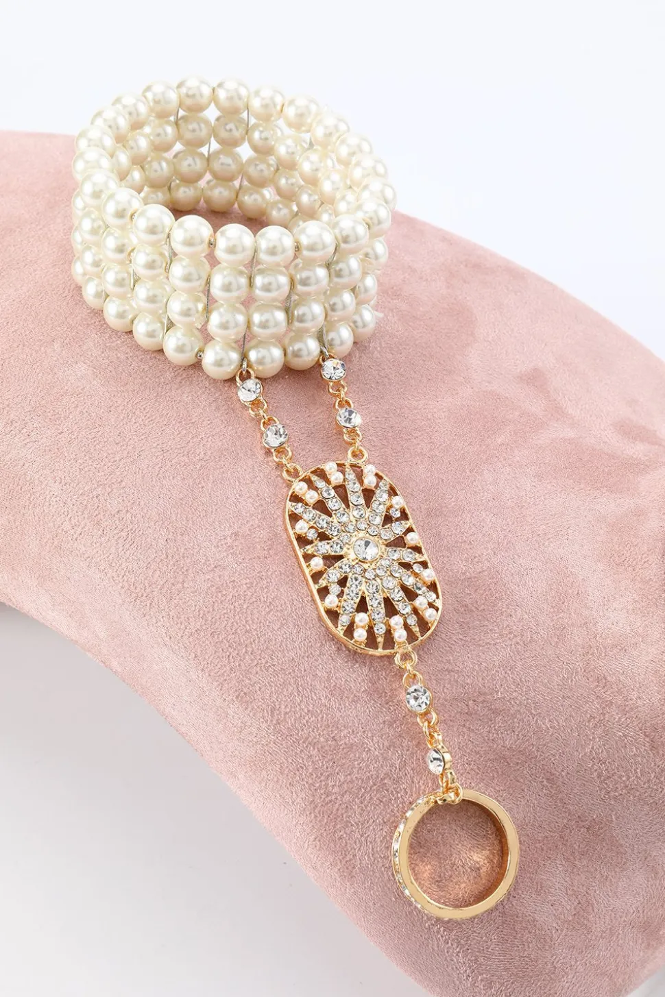 Conjunto de acessórios de 1920 Flapper Golden/Silver