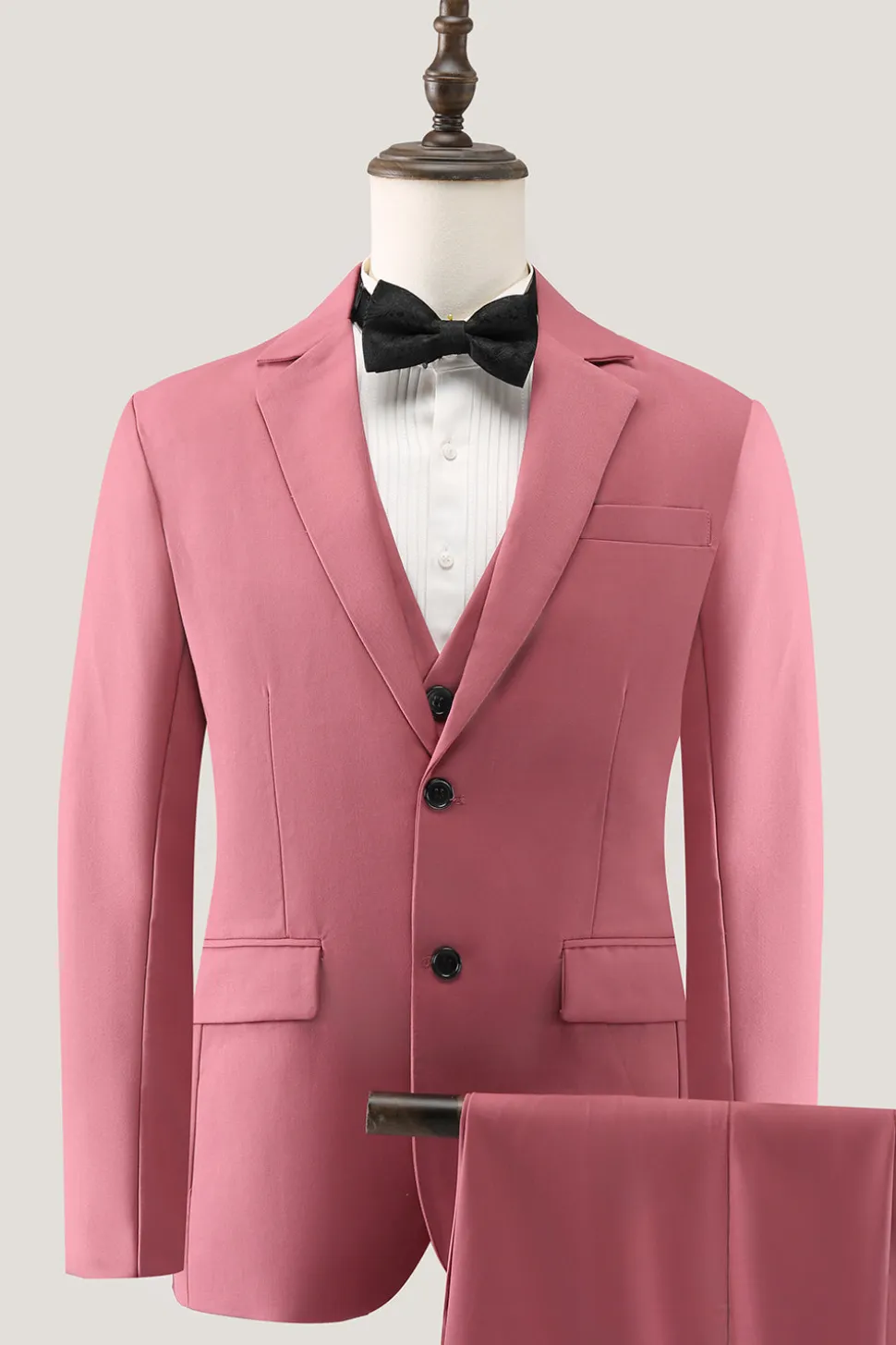 Coral Notched Lapel 3 Peça Single Breasted Men's Prom Suits