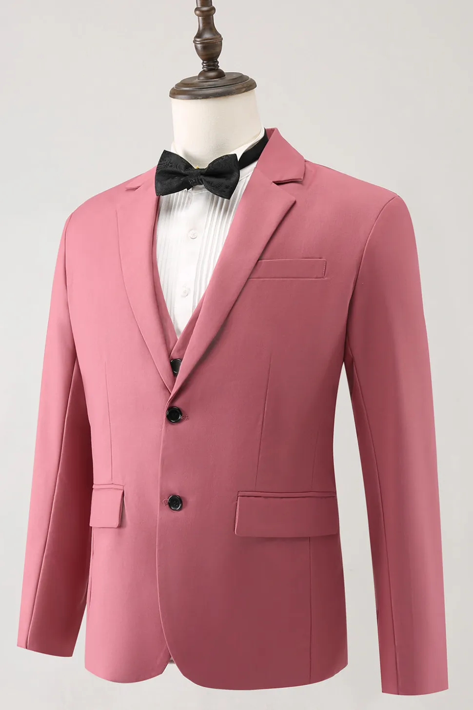 Coral Notched Lapel 3 Peça Single Breasted Men's Prom Suits