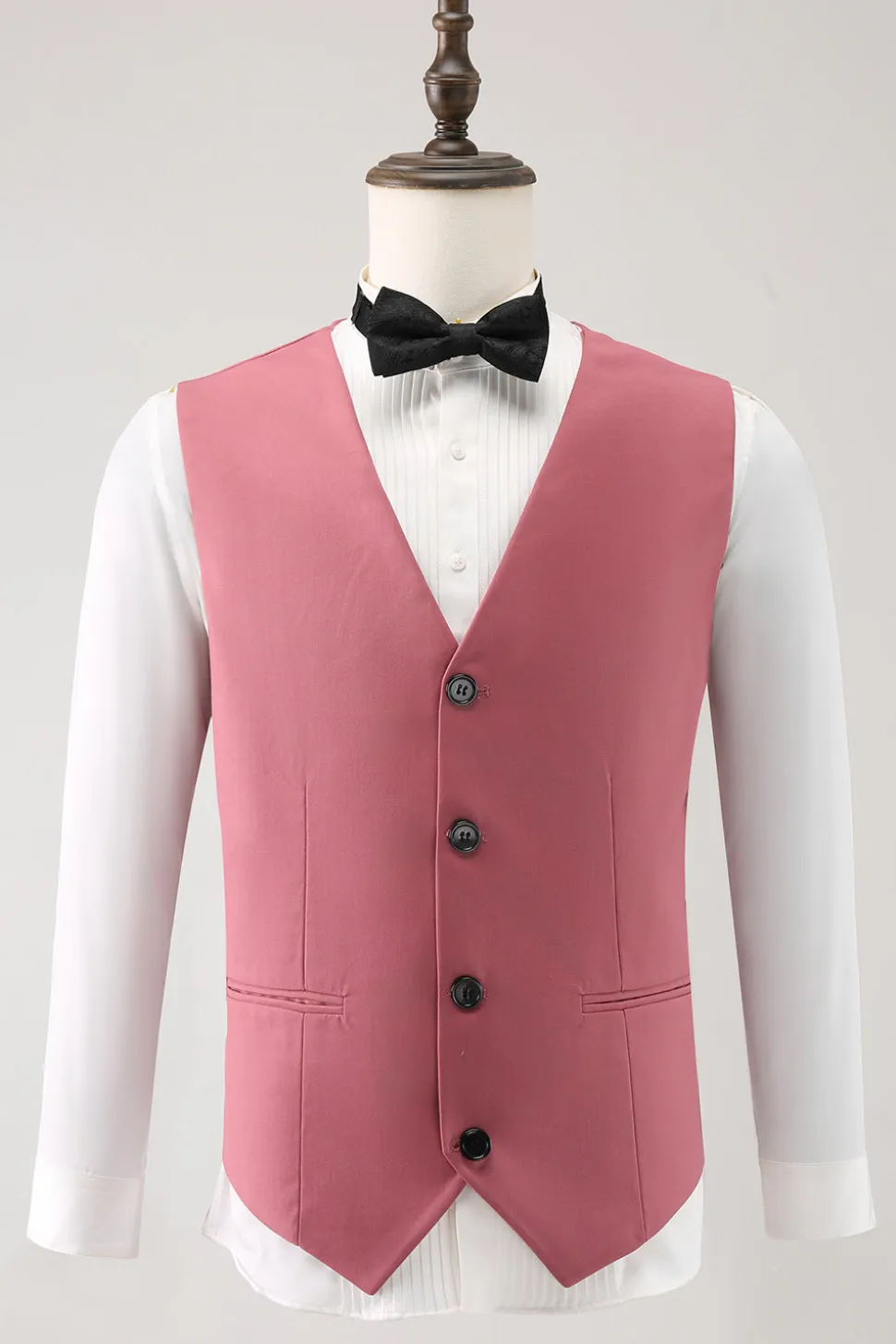 Coral Notched Lapel 3 Peça Single Breasted Men's Prom Suits