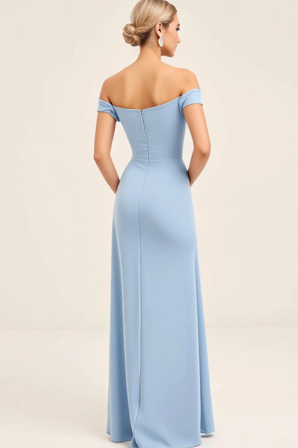 Corar Rosa Sem Ombros Bainha Ruched Longos Vestido Cerimónia