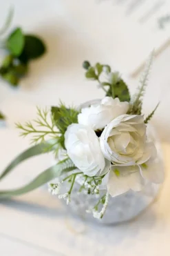 Corsage de pulso elegante Blush Prom para festa de casamento