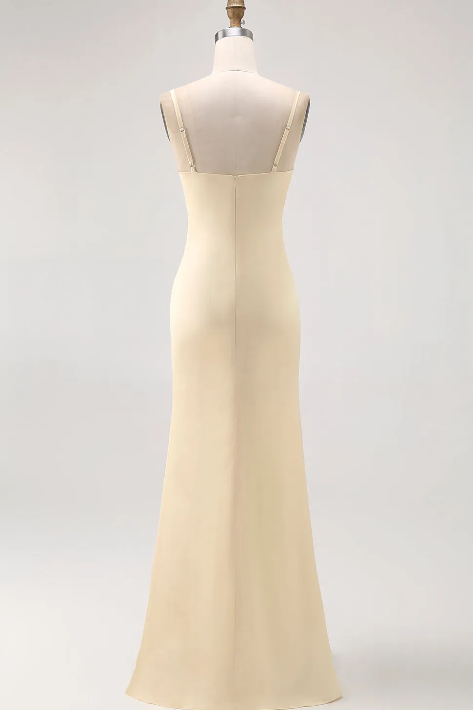 Daffodil Esparguete Alças Cetim Bainha Vestido Madrinha