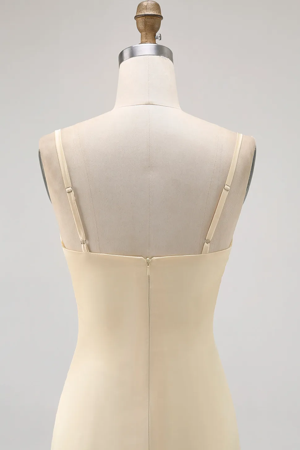 Daffodil Esparguete Alças Cetim Bainha Vestido Madrinha