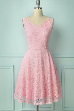 Dama de honra rosa do laço