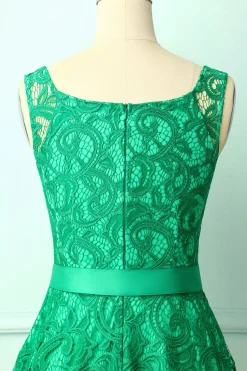 Dama de honra verde do laço