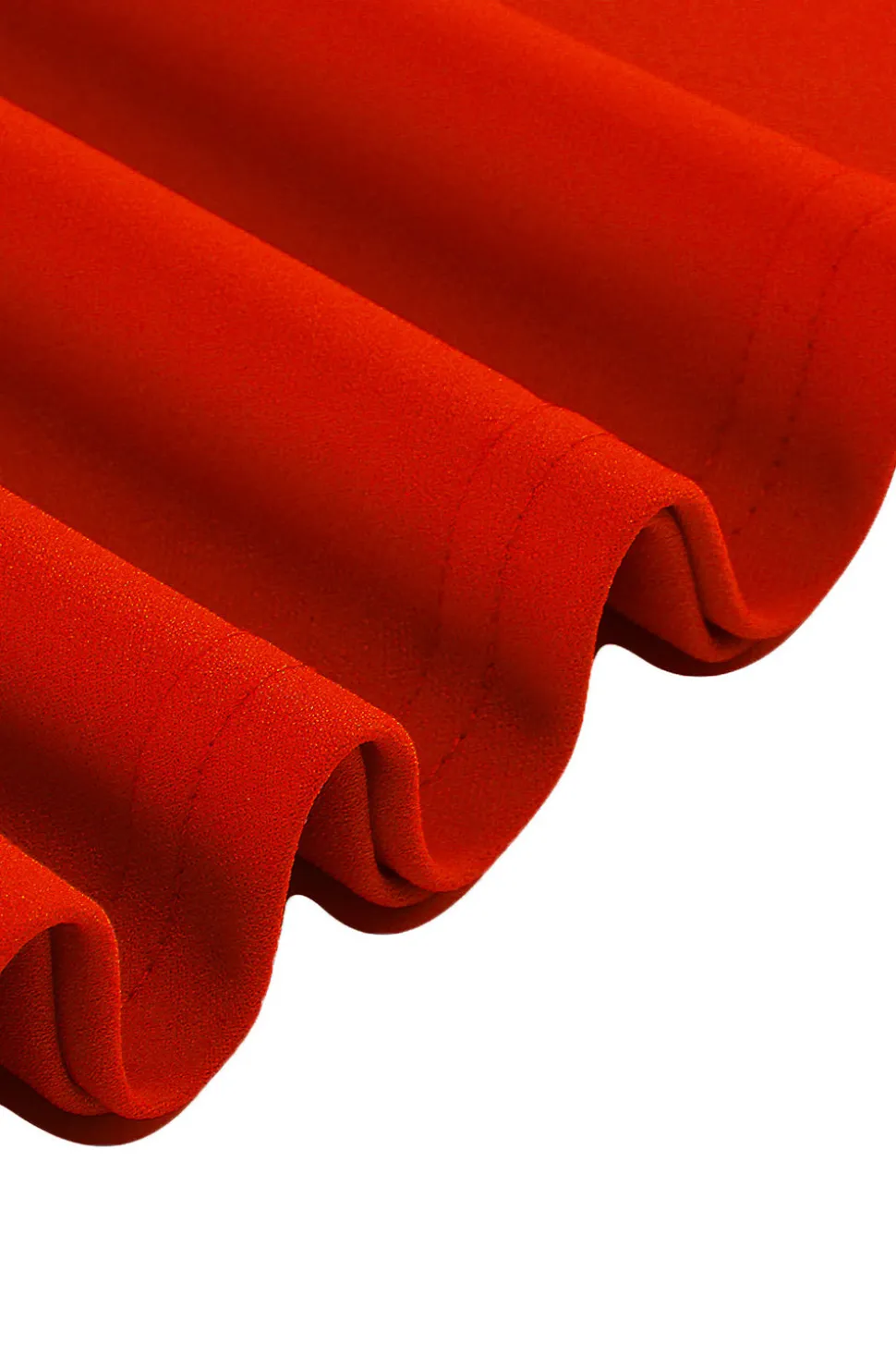Damasco A-Line V-neck Meia Manga Midi Vestido dos anos 1950