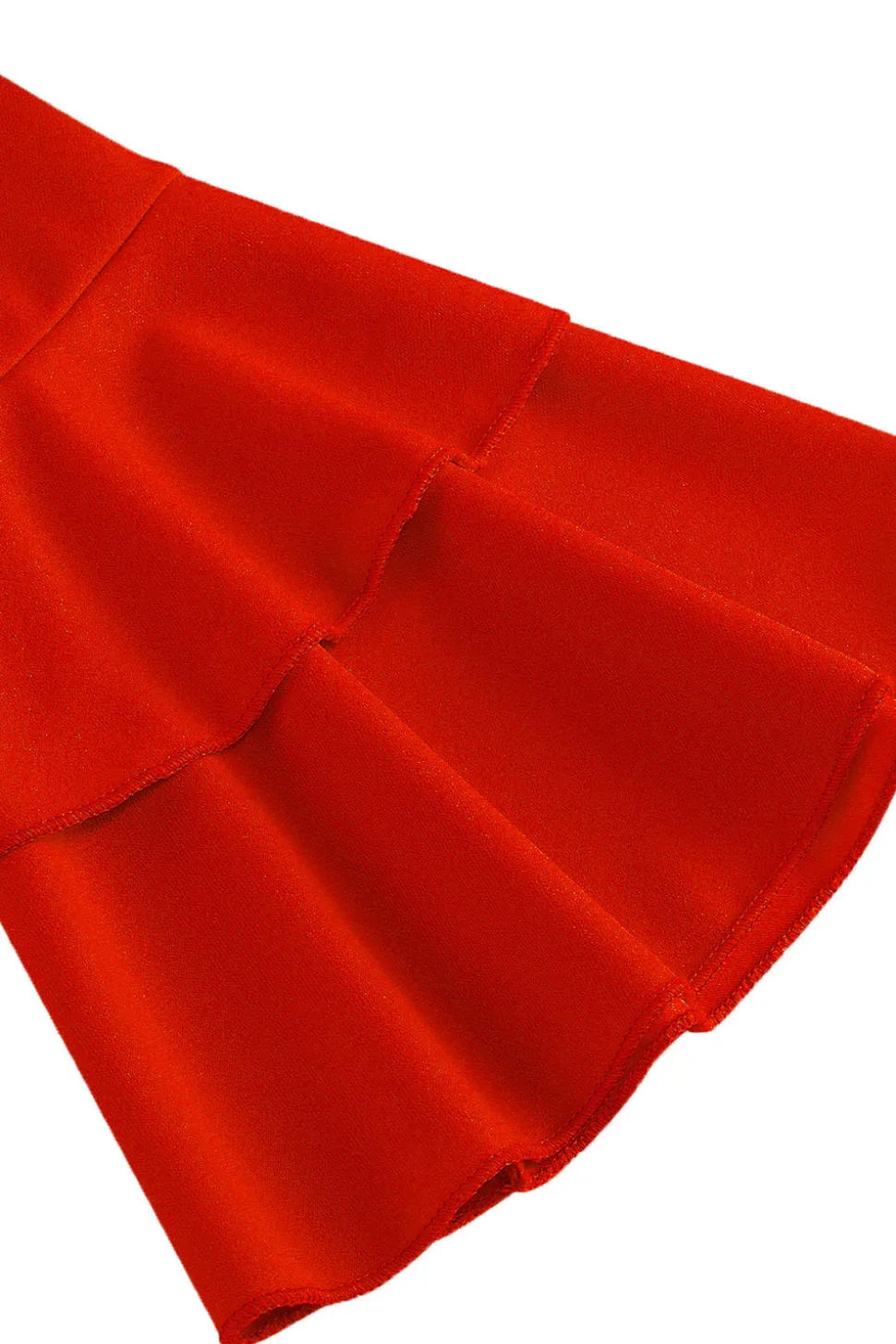 Damasco A-Line V-neck Meia Manga Midi Vestido dos anos 1950