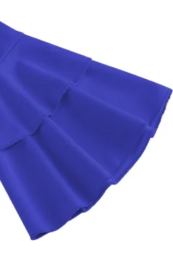 Damasco A-Line V-neck Meia Manga Midi Vestido dos anos 1950