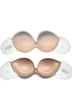 Damasco Mulheres Strapless Invisível Seamless Push Up Bra