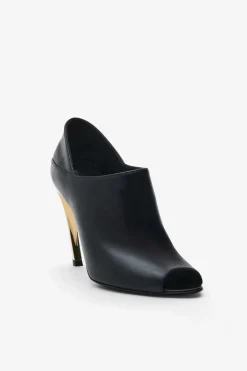 Dedo Aberto Preto Stiletto Heels