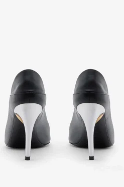 Dedo Aberto Preto Stiletto Heels