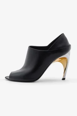 Dedo Aberto Preto Stiletto Heels