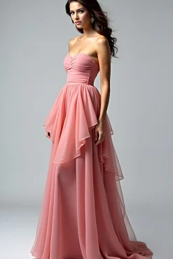 Dusty Rose Querida Vestido de Baile de Formatura