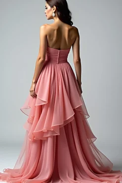 Dusty Rose Querida Vestido de Baile de Formatura