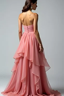 Dusty Rose Querida Vestido de Baile de Formatura