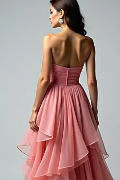 Dusty Rose Querida Vestido de Baile de Formatura
