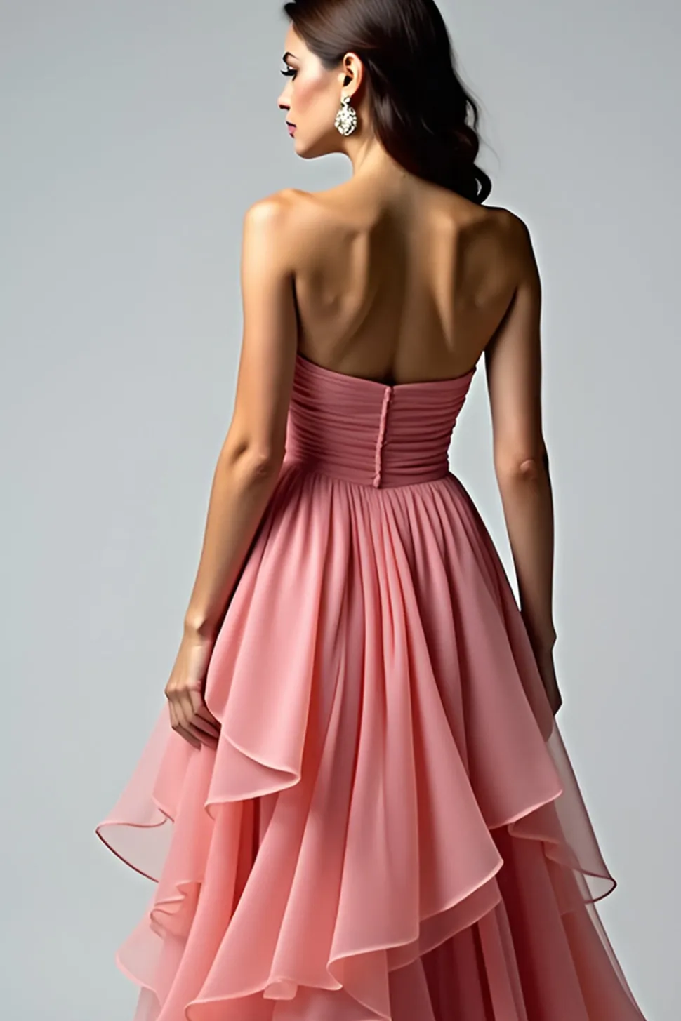 Dusty Rose Querida Vestido de Baile de Formatura