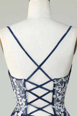 Dusty Sage Esparguete Correias Homecoming Vestido Com Criss Cross Back