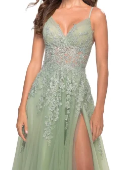 Dusty Sage Esparguete Correias Homecoming Vestido Com Criss Cross Back