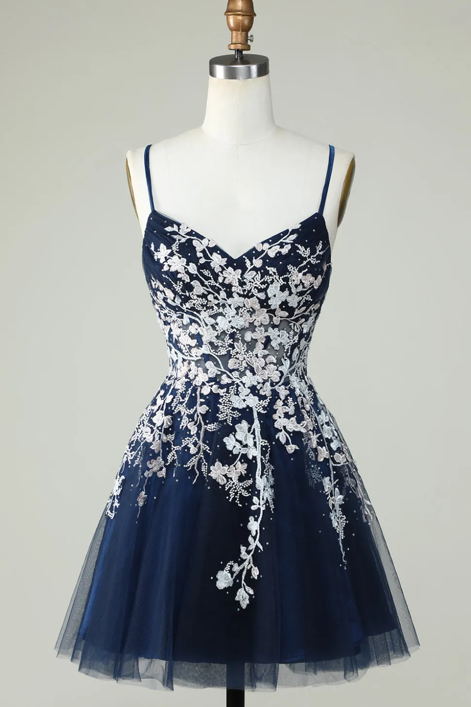 Dusty Sage Esparguete Correias Homecoming Vestido Com Criss Cross Back