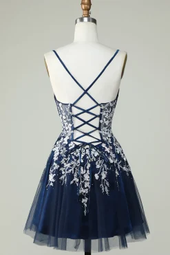 Dusty Sage Esparguete Correias Homecoming Vestido Com Criss Cross Back