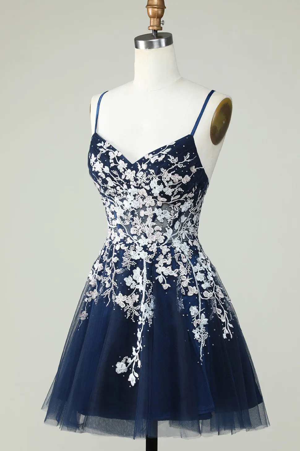 Dusty Sage Esparguete Correias Homecoming Vestido Com Criss Cross Back