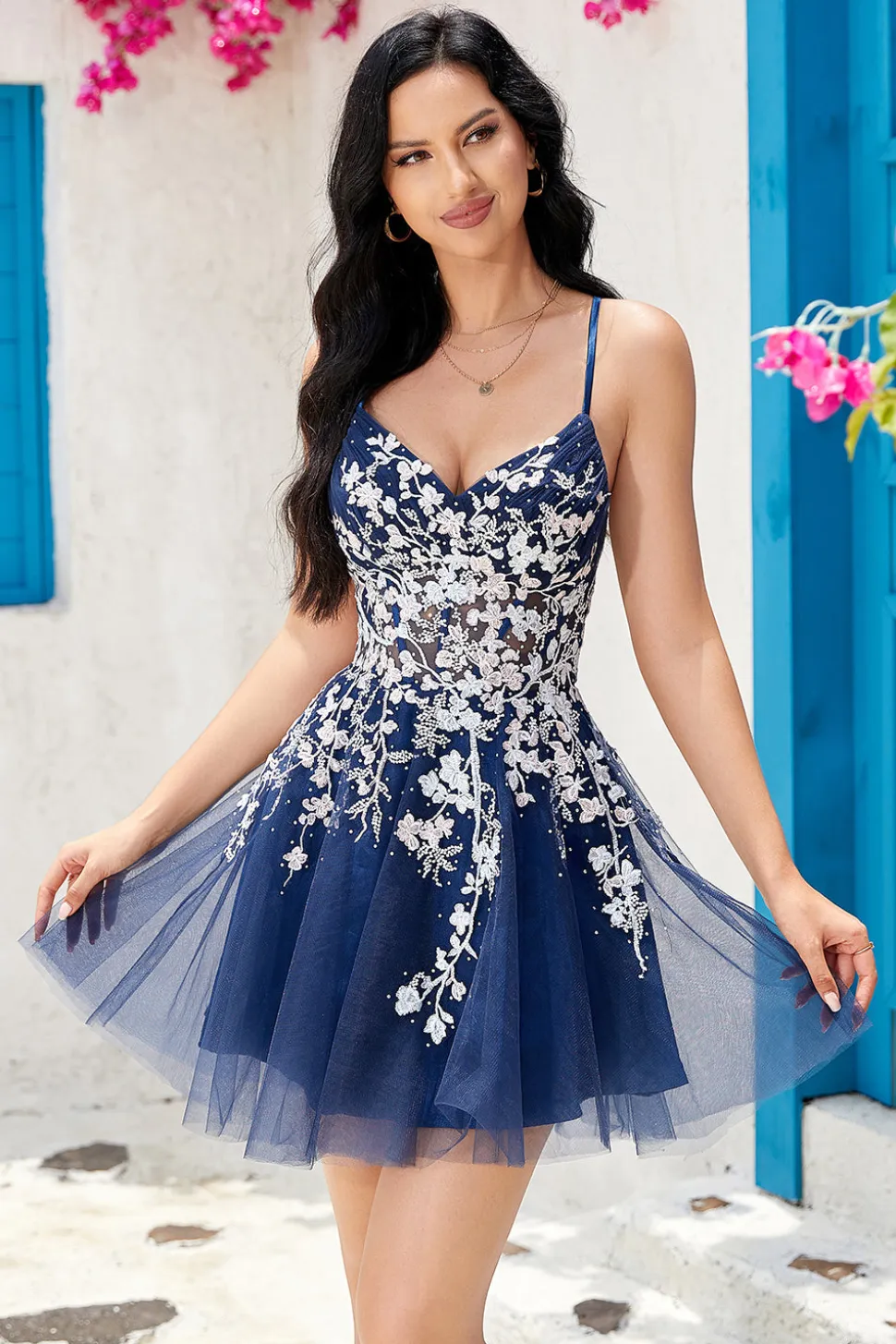 Elegante A Line Dusty Sage Spaghetti Straps Homecoming Dress Com Criss Cross Back