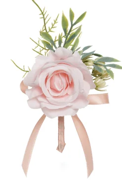 Elegante Corsage de pulso de baile de pérola azul para festa de casamento