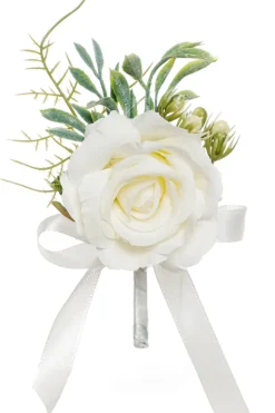 Elegante Corsage de pulso de baile de pérola azul para festa de casamento