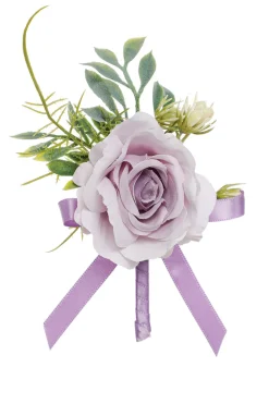 Elegante Corsage de pulso de baile de pérola azul para festa de casamento