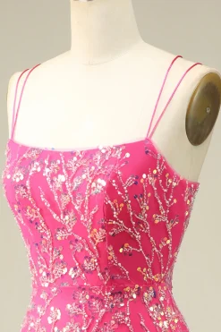 Elegante Corset Back Bodycon Homecoming Vestido Com Tassel