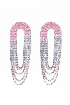 Elegante Gradiente Cor Tassel Brincos Grandes